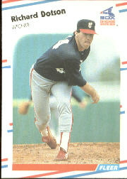 1988 Fleer Baseball Cards      396     Richard Dotson